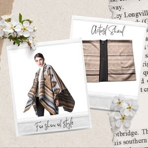 BRAND NEW EIVISSA AZTEC SHAWL WRAP ONE SIZE